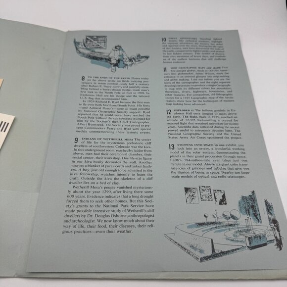 Vintage National Geographic Society Welcome Folder With Inserts - Picture 4 of 5